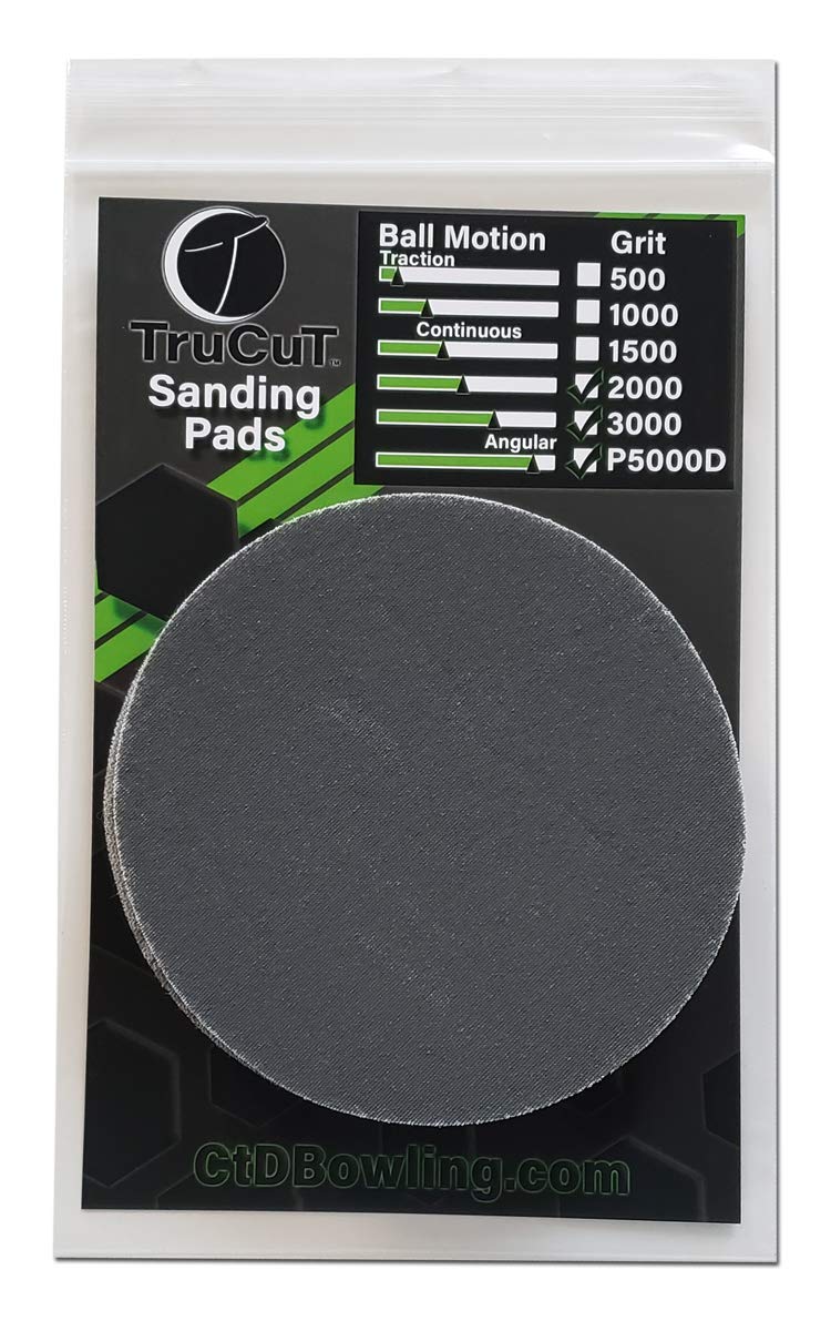 Creating the Difference TruCut Sanding Pads | Made Specifically for Bowling Balls | Resurfacing â€“ Surface Management (3 Pack Variety High Grits, 5 inch) - Image 3